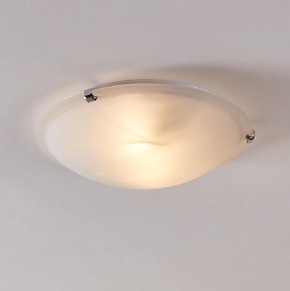 Eglo 7184 - Plafoniera SALOME 2xE27/25W/230V in vetro alabastrino