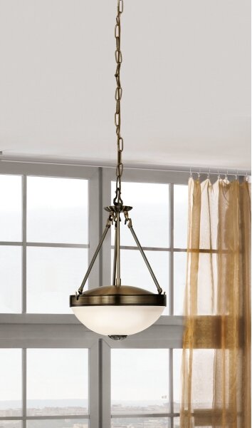 Eglo 82747 - Lampadario a sospensione con catena SAVOY 2xE27/60W/230V bronzo