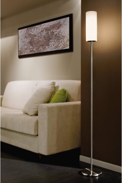 EGLO 85982 - Lampada da terra TROY 3 1xE27/40W bianco