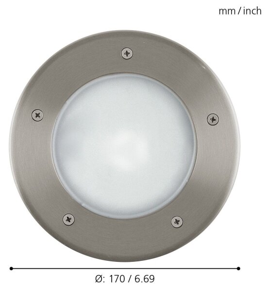 EGLO 86189 - Lampada segnapasso da esterno RIGA 3 1xE27/15W/230V IP67