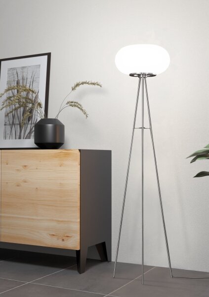 EGLO 86817 - Lampada con piedistallo OPTICA 2xE27/60W