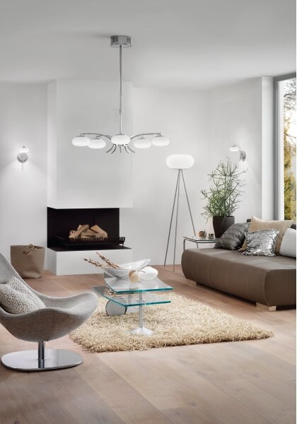 EGLO 86817 - Lampada con piedistallo OPTICA 2xE27/60W