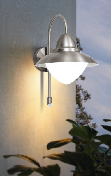 EGLO 87105 - Applique da esterno con sensore SIDNEY 1xE27/60W
