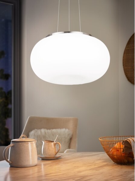 EGLO 86815 - Lampadario a sospensione con filo OPTICA 2xE27/60W