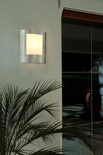 EGLO 88144 - Applique da esterno con sensore CITY 1xE27/15W