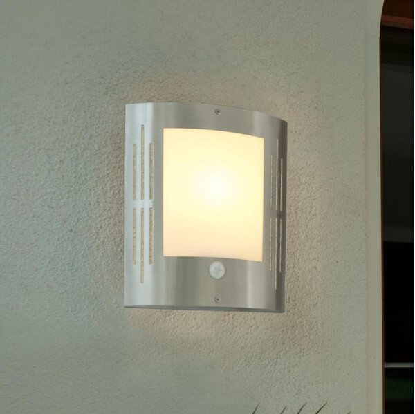 EGLO 88144 - Applique da esterno con sensore CITY 1xE27/15W