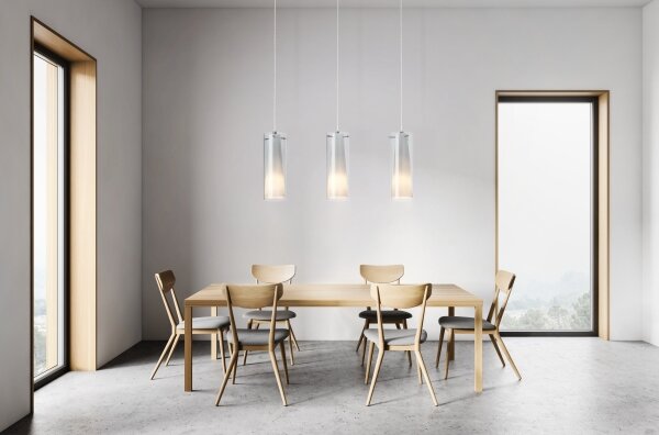 EGLO 90305 - Lampadario sospeso PINTO NERO 3xE27/60W vetro fumé