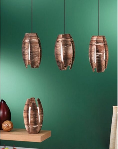 EGLO 91014 - Lampada da tavolo MONGU 1xE27/60W marrone