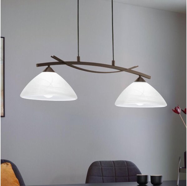 EGLO 91433 - Lampadario VINOVO 2xE27/60W/230V