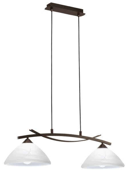 EGLO 91433 - Lampadario VINOVO 2xE27/60W/230V