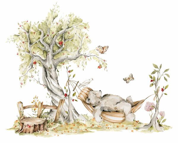 Carta da parati Sopportare sull'amaca, Carta da parati per Bambini, u94225 : Uwalls.it