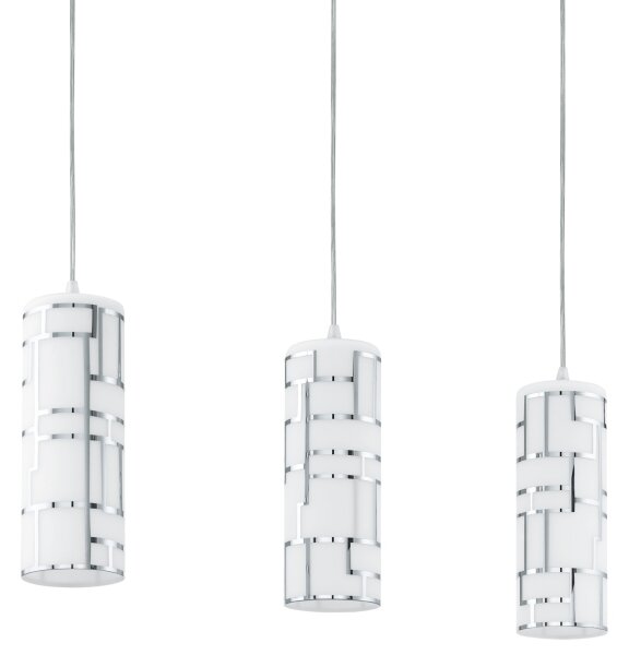 Eglo 92563 - Lampada a sospensione BAYMAN 3xE27/60W/230V