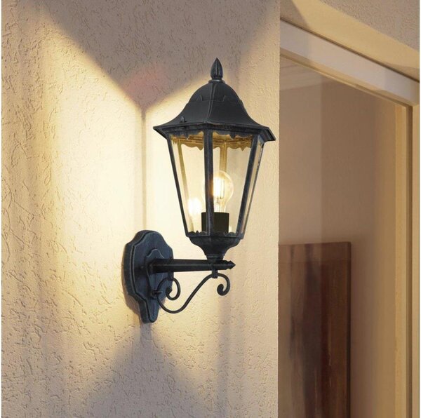 Eglo 93457 - Lampada da parete esterna NAVEDO 1xE27/60W/230V IP44