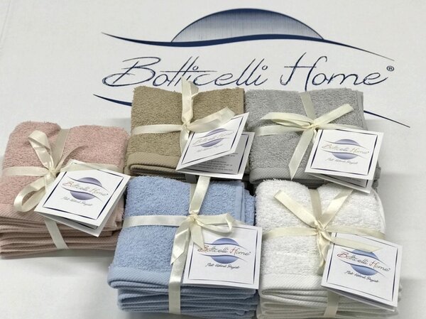 Set 5 Lavette Botticelli Home 30x30 cm in Spugna Delicacy