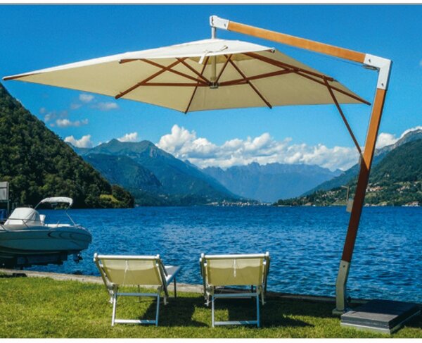 Ombrellone Laterale da esterno Varie Dimensioni Fibrasol Wood Maffei