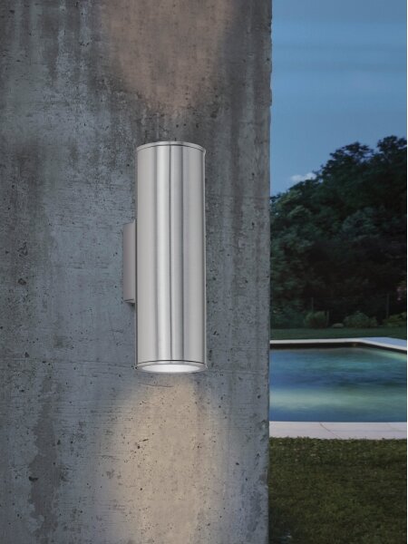 Eglo 33582 - LED RGBW dimmerabile esterno RIGA 2xGU10/5W/230V IP44
