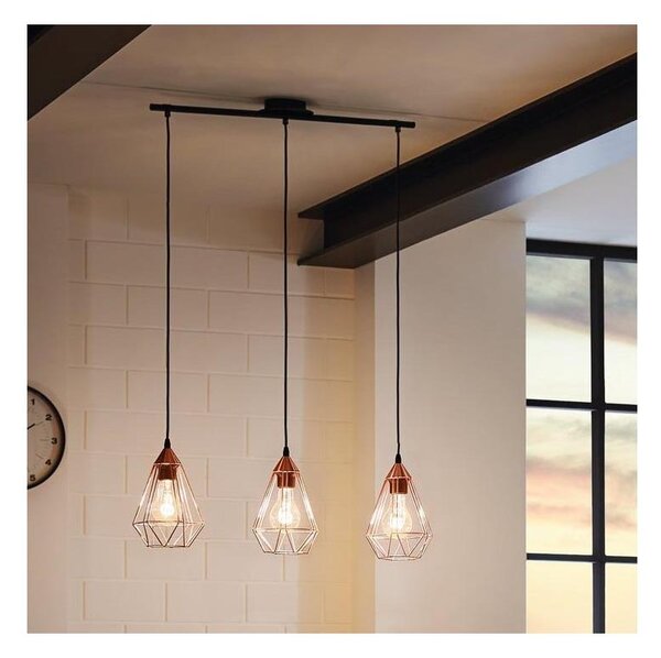 Eglo 94195 - Lampadario TARBES 3xE27/60W/230V
