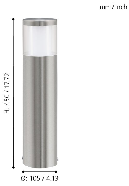Eglo 94278 - Lampada da esterno a LED BASALGO 1 LED/3,7W/230V IP44