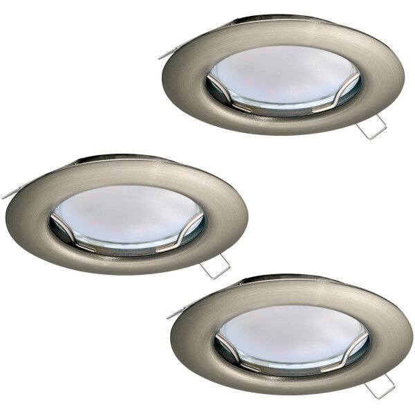 Eglo 94237 - Kit 3x faretti LED da incasso PENETO 3x GU10-LED/3W/230V