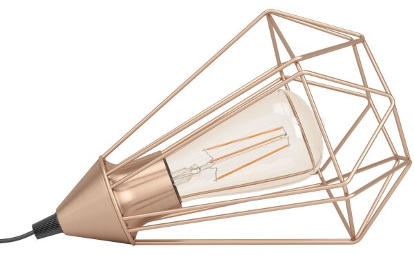 Eglo 94197 - Lampada da tavolo con spina TARBES 1xE27/60W/230V