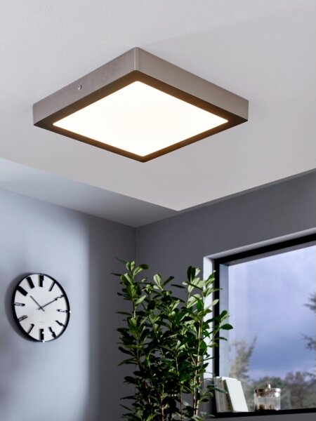 Eglo 78218 - Plafoniera LED FUEVA LED/22W/230V 30x30 cm cromo opaco