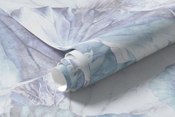 Carta da parati Ninfee blu e viola - ninfee con texture grunge, Carta da parati Floreale, u94274 : Uwalls.it