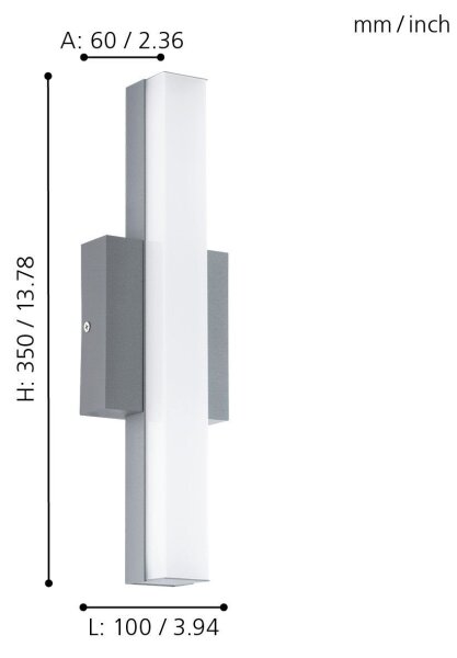 Eglo 94845 - Lampada da esterno ACATE LED/8W/230V IP44
