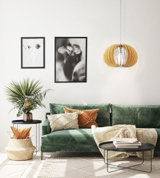 Eglo 94767 - Lampadario COSSANO 1xE27/60W/230V