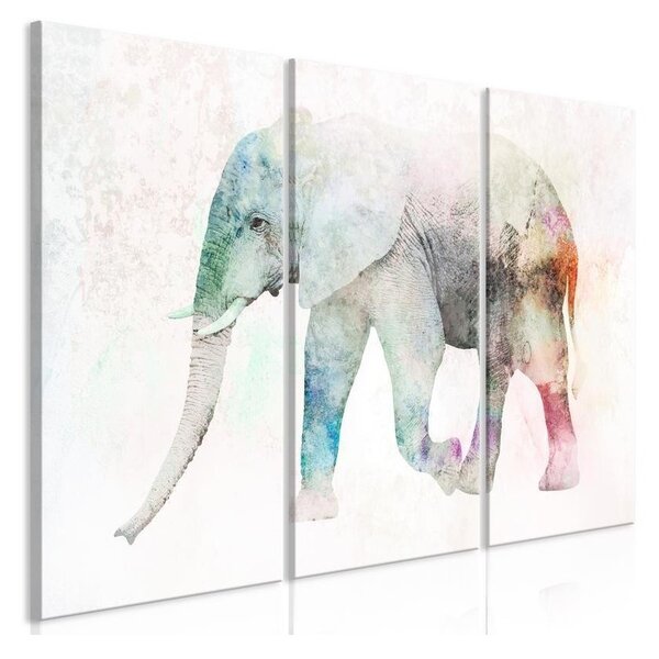 Quadro Painted Elephant (3 Parts)