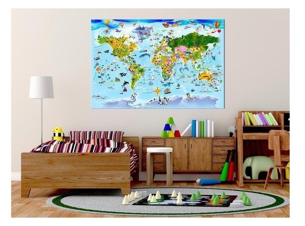 Quadri di sughero Children's Map: Colourful Travels [Cork Map]