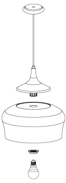 Eglo 95383 - Lampadario OBREGON 1xE27/60W/230V