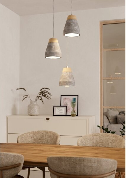 Eglo 95526 - Lampadario TAREGA 3xE27/60W/230V