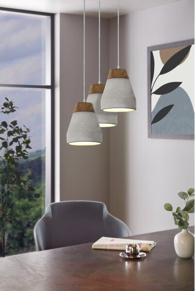Eglo 95526 - Lampadario TAREGA 3xE27/60W/230V