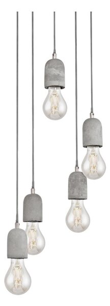 Eglo 95524 - Lampadario SILVARES 5xE27/60W/230V