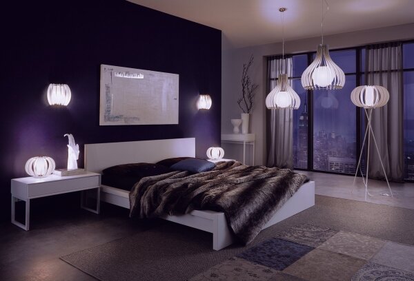 Eglo 95612 - Lampada da terra STELLATO 2 1xE27/60W/230V