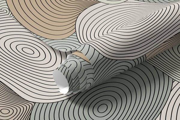 Carta da parati ornamento a spirale, Carta da parati 3D, Carte da parati Forme geometriche 3D, u94475 : Uwalls.it