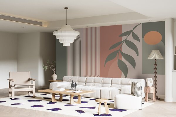 Carta da parati Archi ed elementi decorativi in ​​stile boho, Carta da parati in stile Boho, u94153 : Uwalls.it