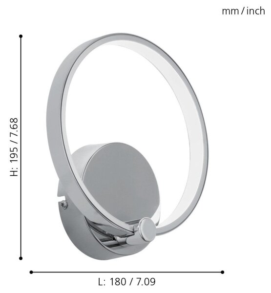 Eglo 95768 - Applique a LED LASANA LED/5W/230V