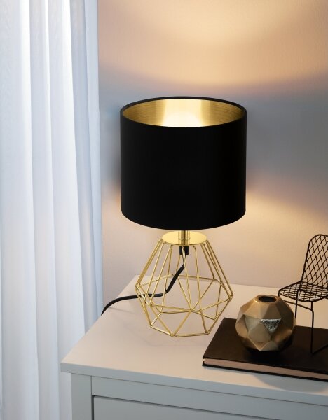 Eglo 95788- Lampada da tavolo CARLTON 2 1xE14/60W/230V