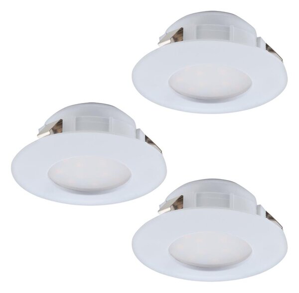 Eglo 95821 - Set 3x LED, faretti da incasso per bagno PINEDA LED/4,9W/230V IP44
