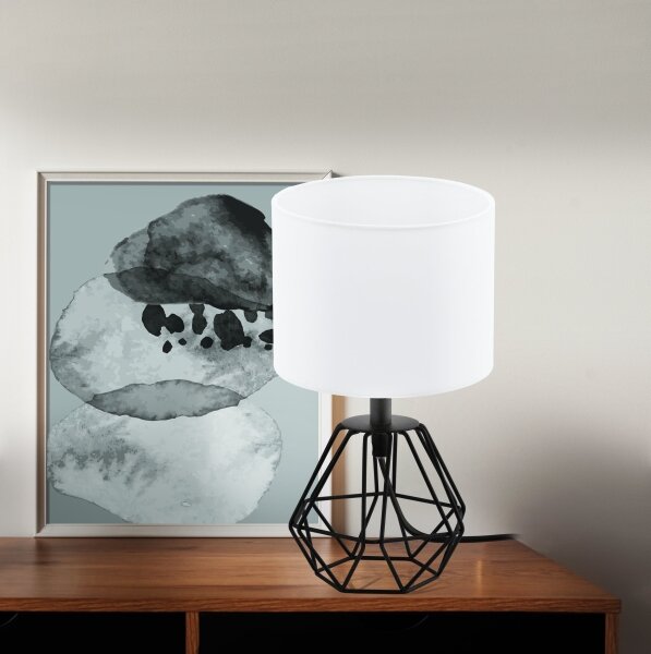 Eglo 95789- Lampada da tavolo CARLTON 2 1xE14/60W/230V
