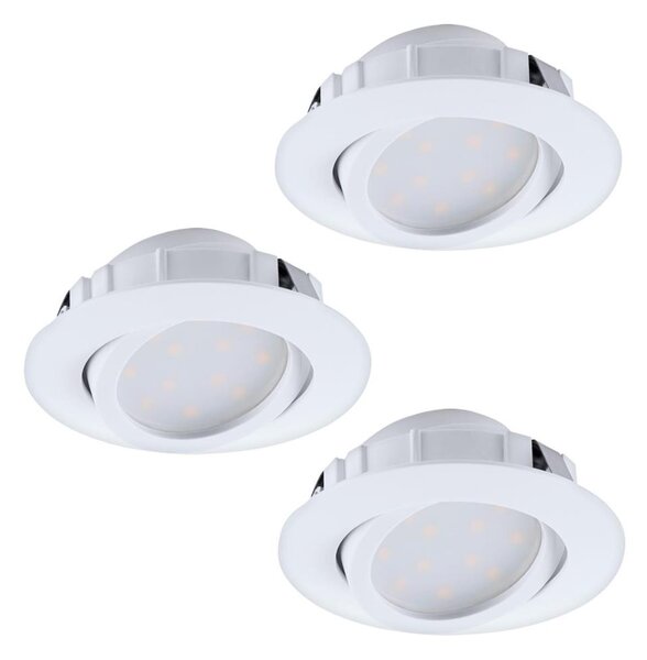 Eglo 95857- Set da 3 faretti a LED dimmerabili da incasso PINEDA LED/5,5W/230V