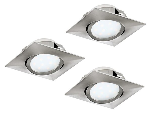Eglo 95846- Set da 3 faretti da incasso PINEDA LED/4,9W/230V