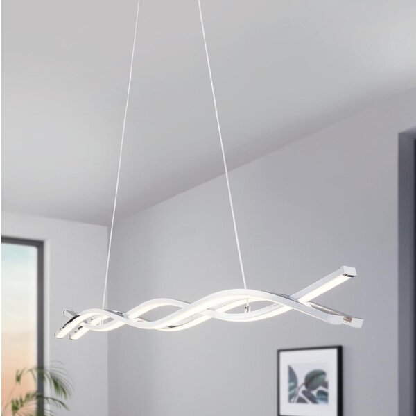 Eglo 96102 - Sospensione a cavo LASANA 2 LED/35W/230V 3000K cromo lucido