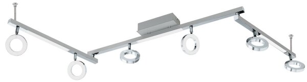 Eglo 96183 - Faretto CARDILLIO 1 6xLED/3,2W + 3xLED/3,3/230V