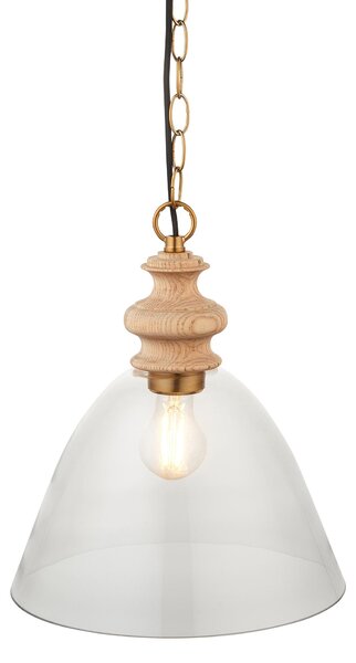 Lampada a sospensione COTSWOLD, legno di frassino naturale, 1xE27x20W, dimensioni: 153x29x29 cm, grado di protezione IP20, marca Endon