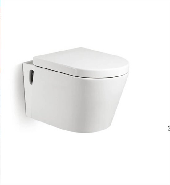 WC Sospeso in Ceramica 36,5x56,5x34,5 Cm Vorich Easy Bianco