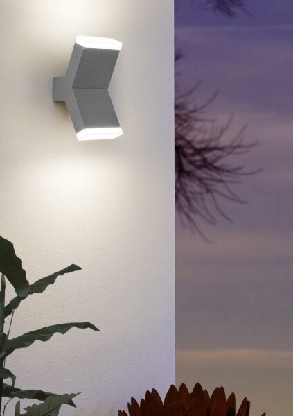 Eglo 96706 - Applique a LED CANTZO 2xLED/4W/230V grigio