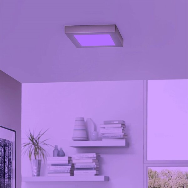 Eglo 33319 - Plafoniera LED RGBW dimmerabile FUEVA-C LED/15,6W/230V 22,5x22,5 cm