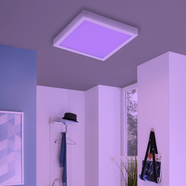 Eglo 33209 - Plafoniera LED RGBW dimmerabile FUEVA-C LED/21W/230V 30x30 cm bianco